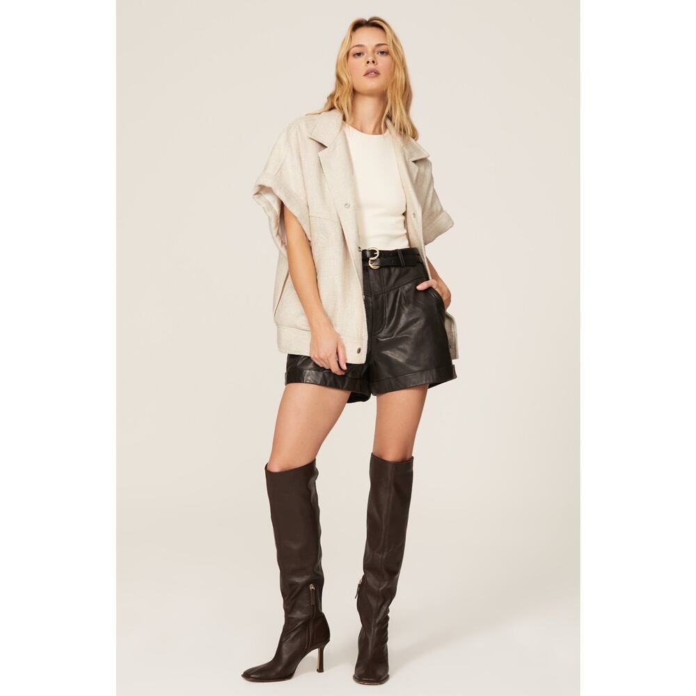 IRO Off-White Linen Blend Dropped Sleeves Oversized IIija Jacket size 42
